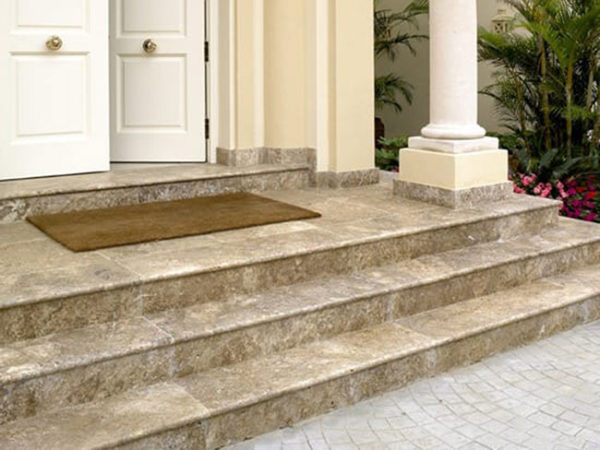 Đá Nâu Nhạt Ốp Bậc Tam Cấp