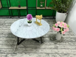 Mặt bàn trà Đá trắng Ý ĐK 760 1 1