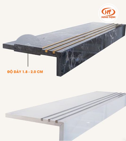 Độ dày đá ốp cầu thang