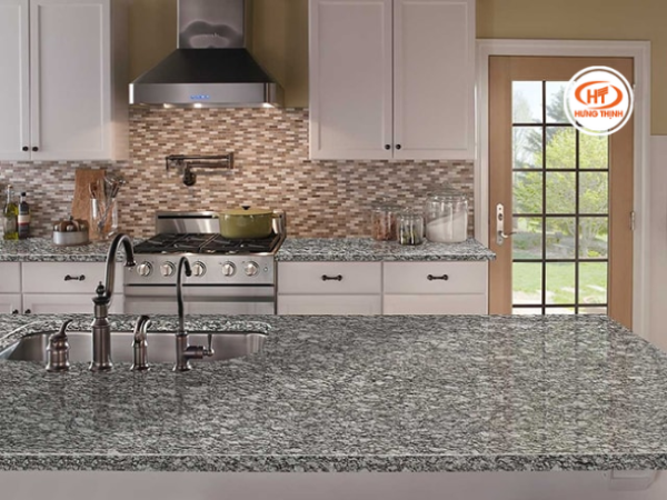 Bàn bếp đá Granite trắng mắt rồng