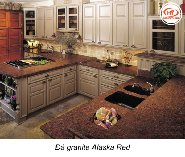 đá granite alaska red