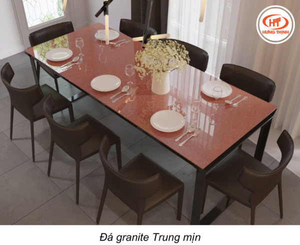 đá granite đỏ trung mịn