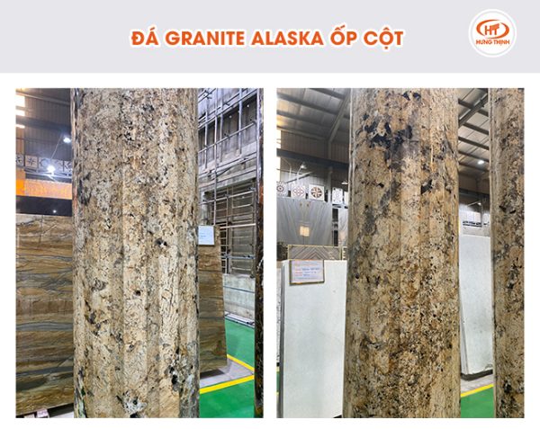 Đá Granite Alaska ốp cột 