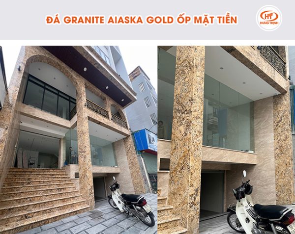 Đá Granite Alaska Gold ốp mặt tiền