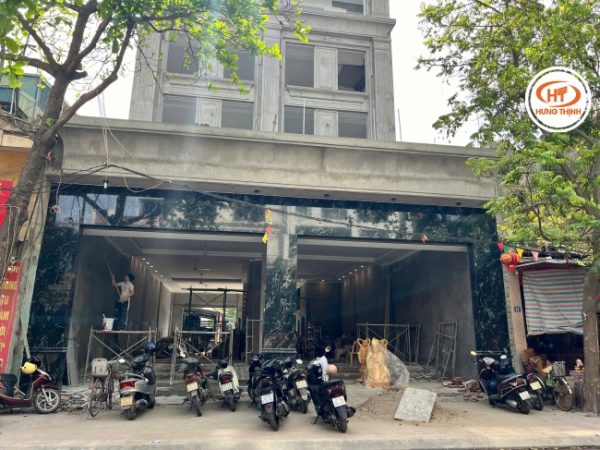 Đá hoa cương xanh Olivia Green lên hạng mục mặt tiền