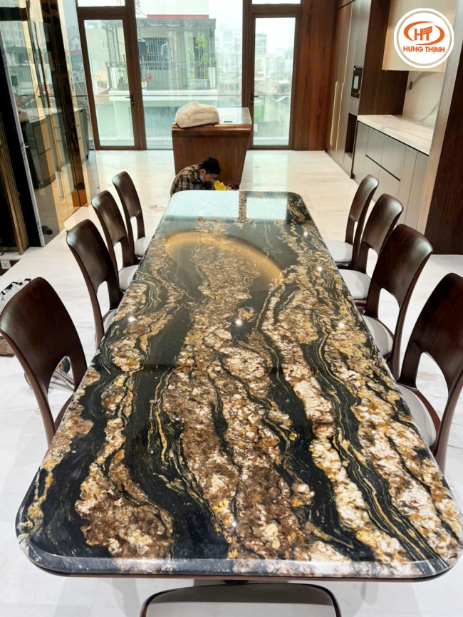 Đá Granite với độ bóng cao, dễ dàng vệ sinh
