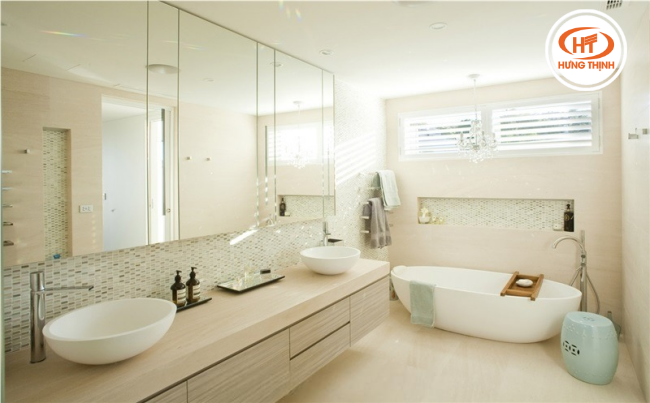 Đá Marble Moca Cream ứng dụng ốp tường siêu bền.