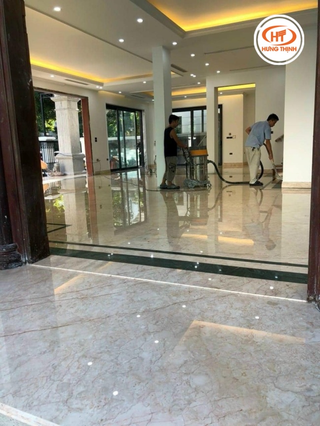 Đá Marble Rosa Light lát sàn tạo tạo điểm nhấn sang trọng cho không gian
