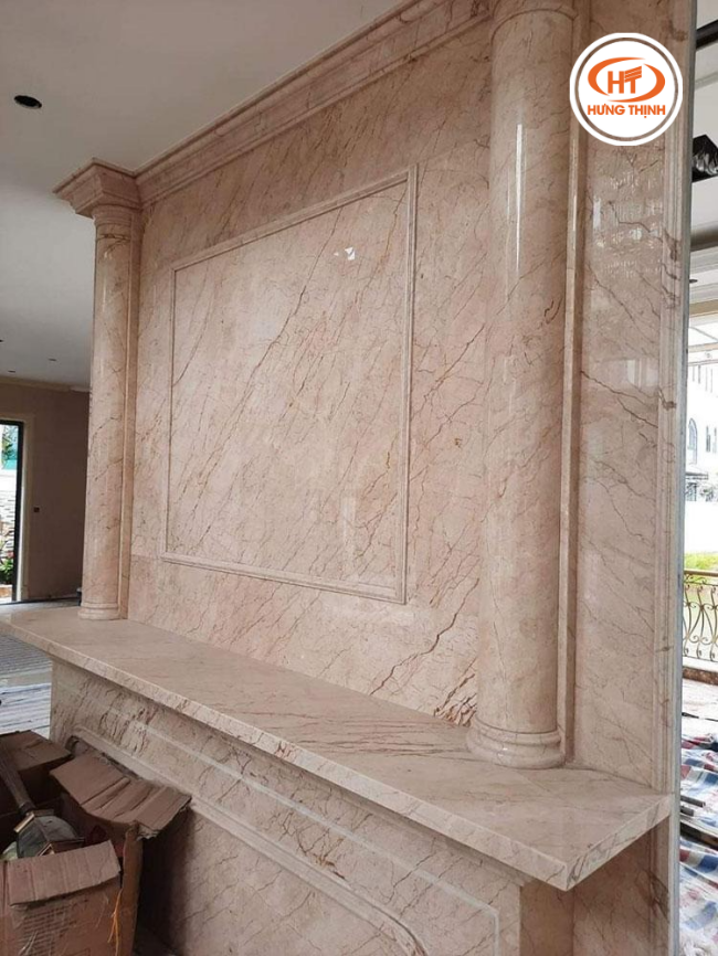 Đá Marble Rosa Light ốp tường