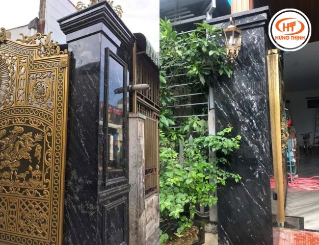 Đá Granite Olivia Green ốp cột cổng