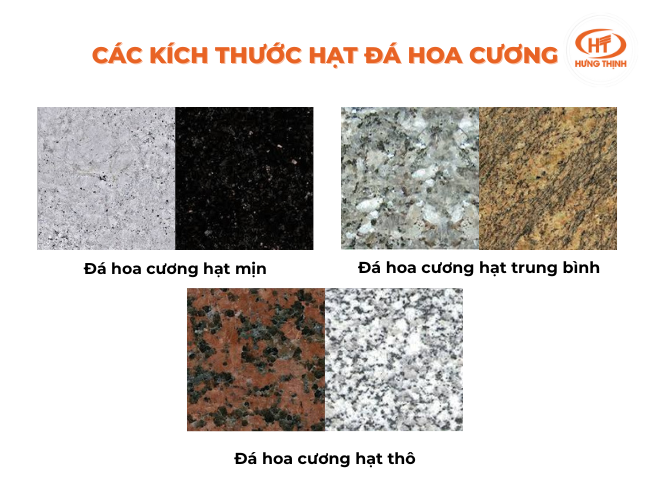 Các loại hạt đá Granite tự nhiên
