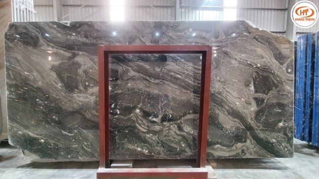 Đá Marble vân gỗ Ý nâu đen