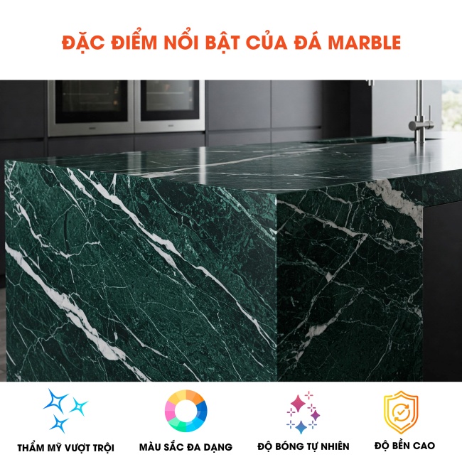 Một số ưu điểm nổi bật của đá Marble (đá cẩm thạch)