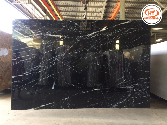 Hình ảnh đá Marble đen tia chớp