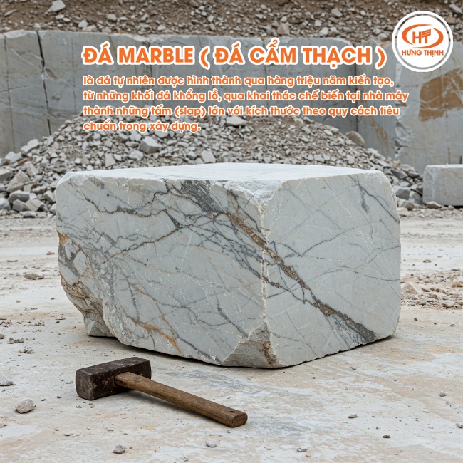 Đá cẩm thạch được hình thành qua hàng triệu năm biến đổi địa chất