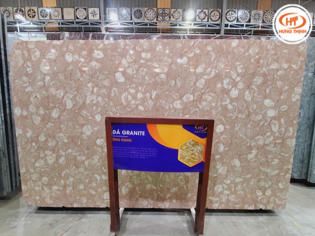 Hình ảnh đá Marble Hồng Sò