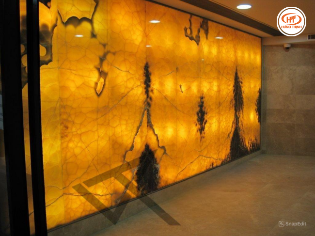 Tranh đá Marble với độ xuyên sáng khá tốt