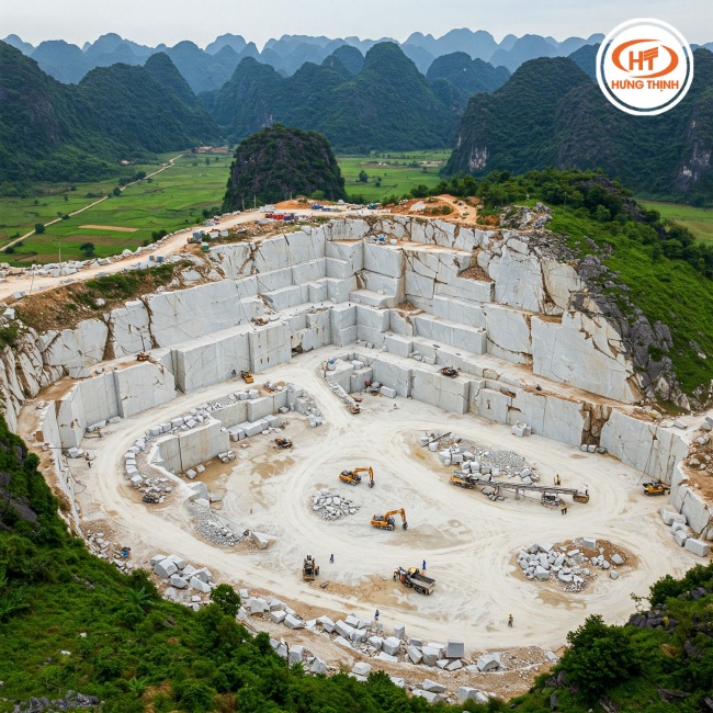 Đá trắng Yên Bái, một dòng đá Marble được khai thác trực tiếp tại Việt Nam