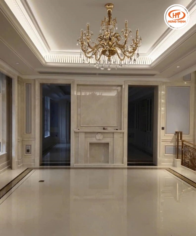 Đá cẩm thạch Kem Ngọc Lan ốp tường