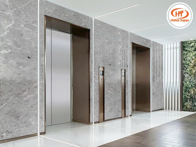 Mẫu đá Marble Konya Grey ốp thang máy đẹp