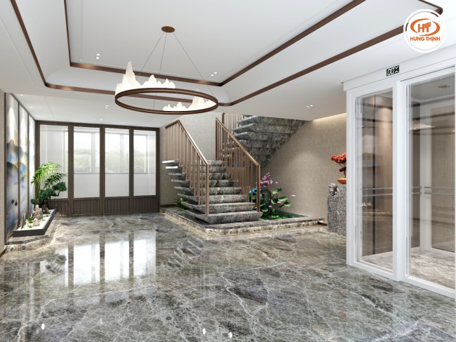 Đá cẩm thạch Konya Grey lát sàn