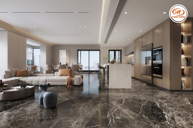 Đá Marble Konya Grey lát sàn sang trọng