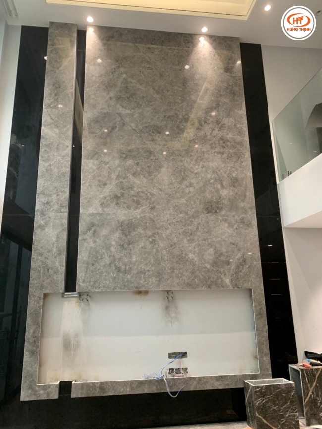 Đá Konya Grey ốp tường vách trang trí hiện đại