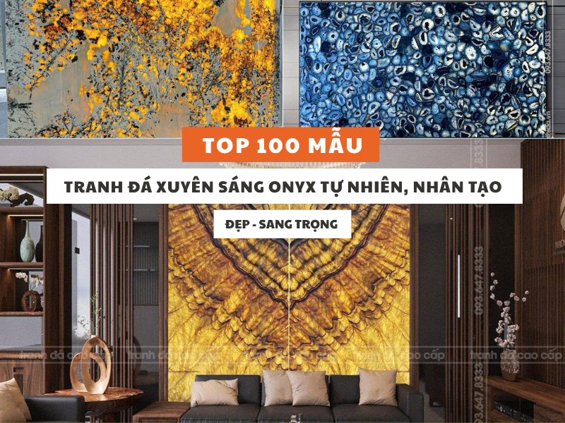 tranh đá xuyên sáng tự nhiên