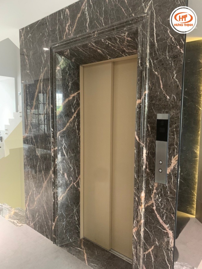Đá Marble Asia Network ốp mặt tiền thang máy