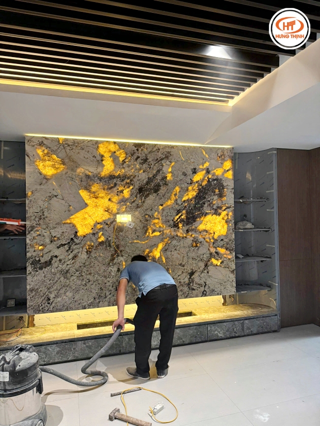 Tranh đá xuyên sáng Granite Panacotia cực nổi bật, thu hút ánh nhìn