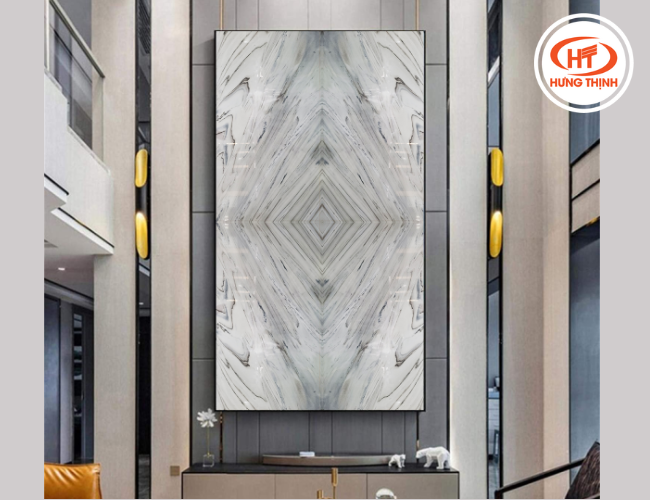 Tranh đá nghệ thuật khi được gia công những đường vân đối nhau 
