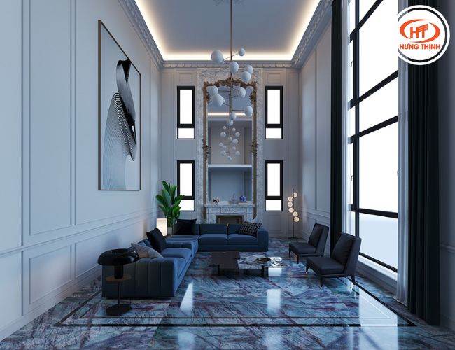 Sắc xanh của đá sẽ mang lại không gian nghệ thuật độc đáo. 