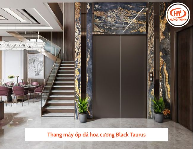 Cầu thang ốp đá Granite Black Taurus đảm bảo về độ cứng, chịu được va đập.