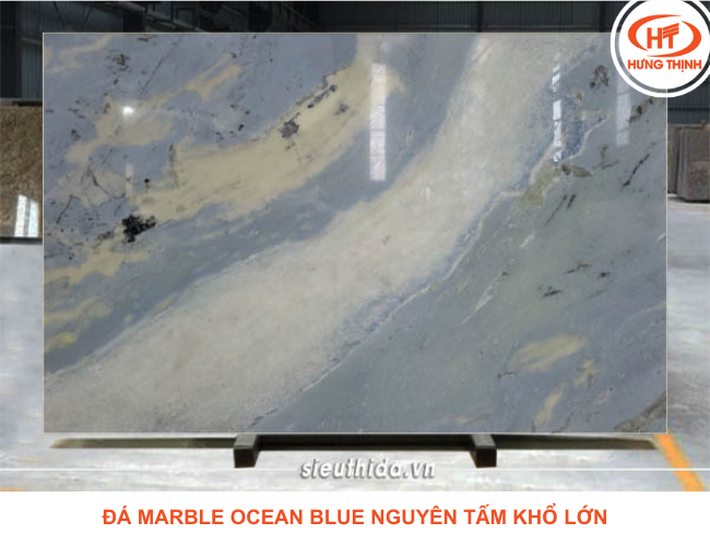 Đá Marble Ocean Blue sẵn tại kho Hưng Thịnh
