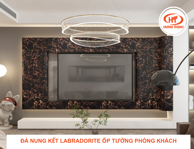 Ốp vách tivi làm điểm nhấn cho căn nhà hiện đại