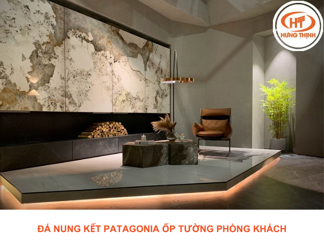 Vân đá to, độc đáo làm công trình trở nên nổi bật