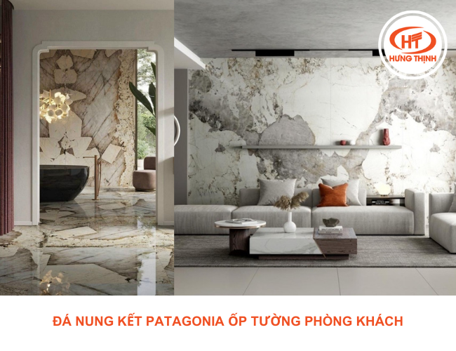 Không những ốp tường, mẫu đá này còn dùng để lát sàn nhờ sự trẻ trung