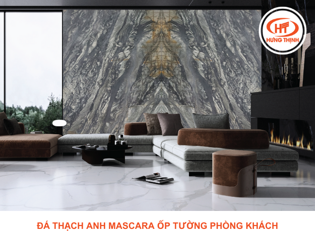 Vân đá mạnh mẽ phù hợp với gia chủ yêu thích sự cá tính