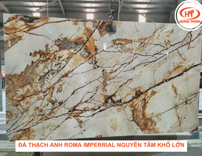 Siêu thị đá Hưng Thịnh sẵn đá Thạch Anh Roma Imperial khổ lớn