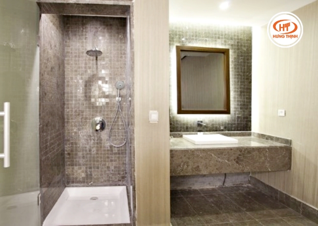 Mẫu đá Savana Gray ốp phòng tắm 