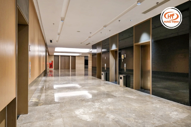 Lát sàn hành lang đá Marble Savana Grey 