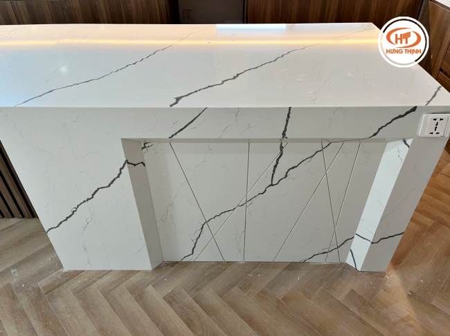 Đá bếp Vicostone luôn mang lại cảm giác chắc chắn và chất lượng. 