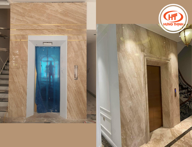 Vân chéo độc đáo giúp nâng tầm thẩm mỹ cho khu vực 
