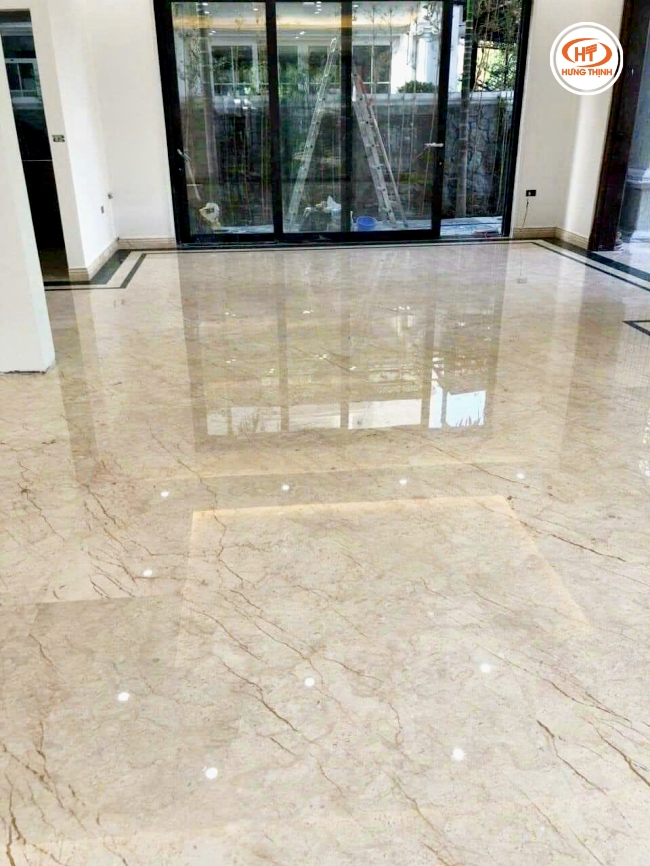 Đá lát sàn marble Rosa Light mang đến vẻ đẹp hồng phấn dịu dàng và tinh tế cho không gian sống