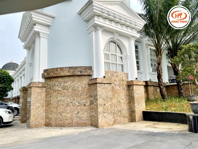 Đá ốp mặt tiền đảm bảo độ bền, đẹp cho công trình