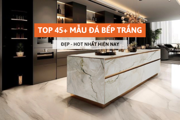 đá bếp trắng
