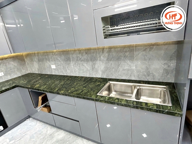 Đá Thạch Anh Picasso ốp bếp chống ngấm ố tốt