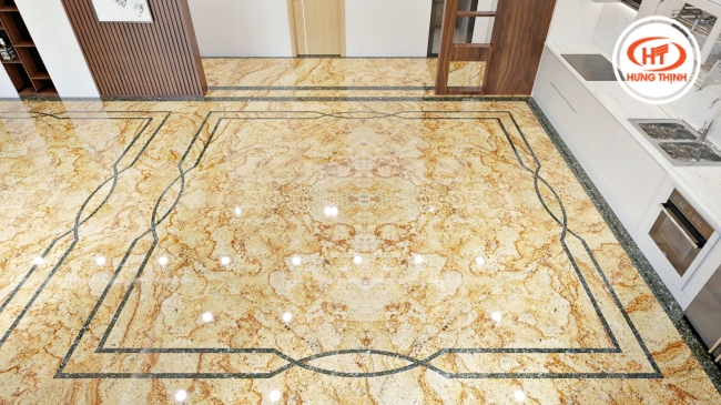 Đá Solarius lát sàn cực sáng nhà