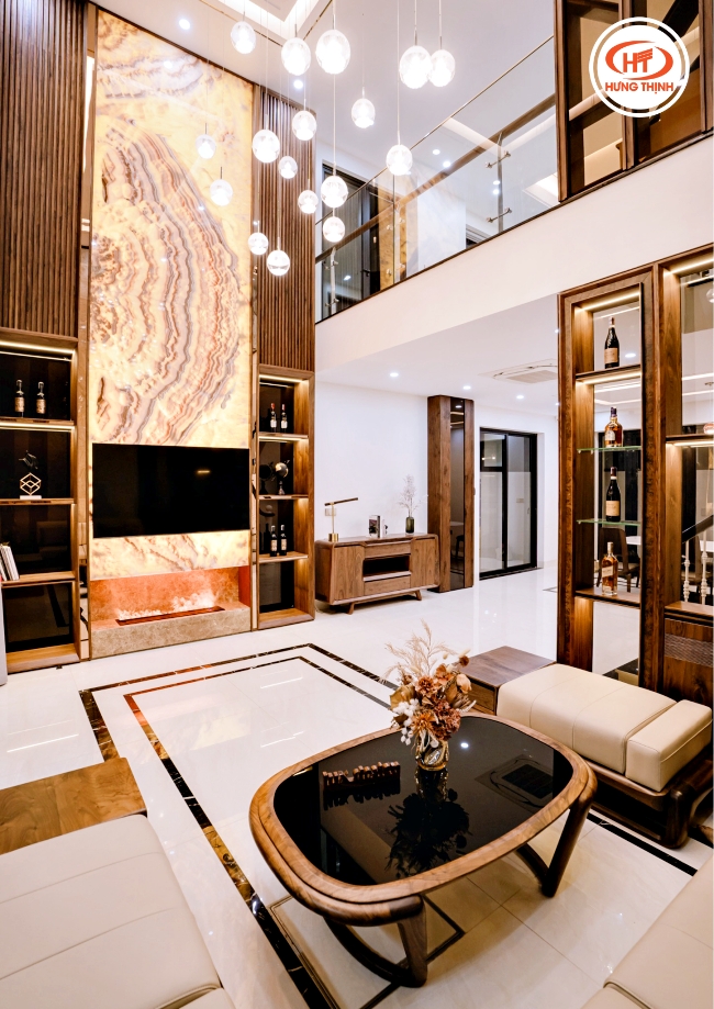 Công trình đi vào hoàn thiện nội thất cực đẹp mắt và sang trọng