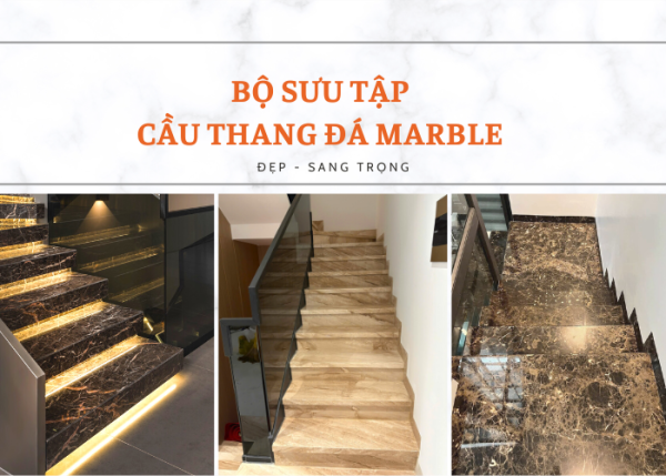 đá marble ốp cầu thang
